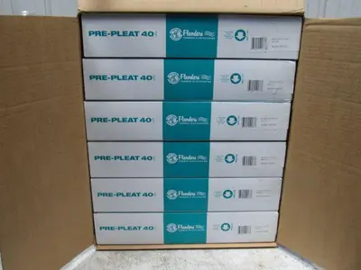 Flanders 80255.042020 20"x20"x4" MERV 8 LPC Hi Cap Pre-Pleat Air Filter Lot/12