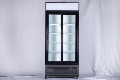 168-0022 AC SDGRX-S 36" Two Sliding Glass Door Self Contained Cooler