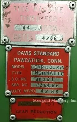 USED DAVIS STANDARD 60IN60TPIH