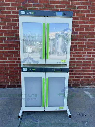 Used CARON 7410-5-1 CO2 DUAL STACKED LABORATORY INCUBATOR 45°C, 115V Incubators California US | Equipment Lab #485641