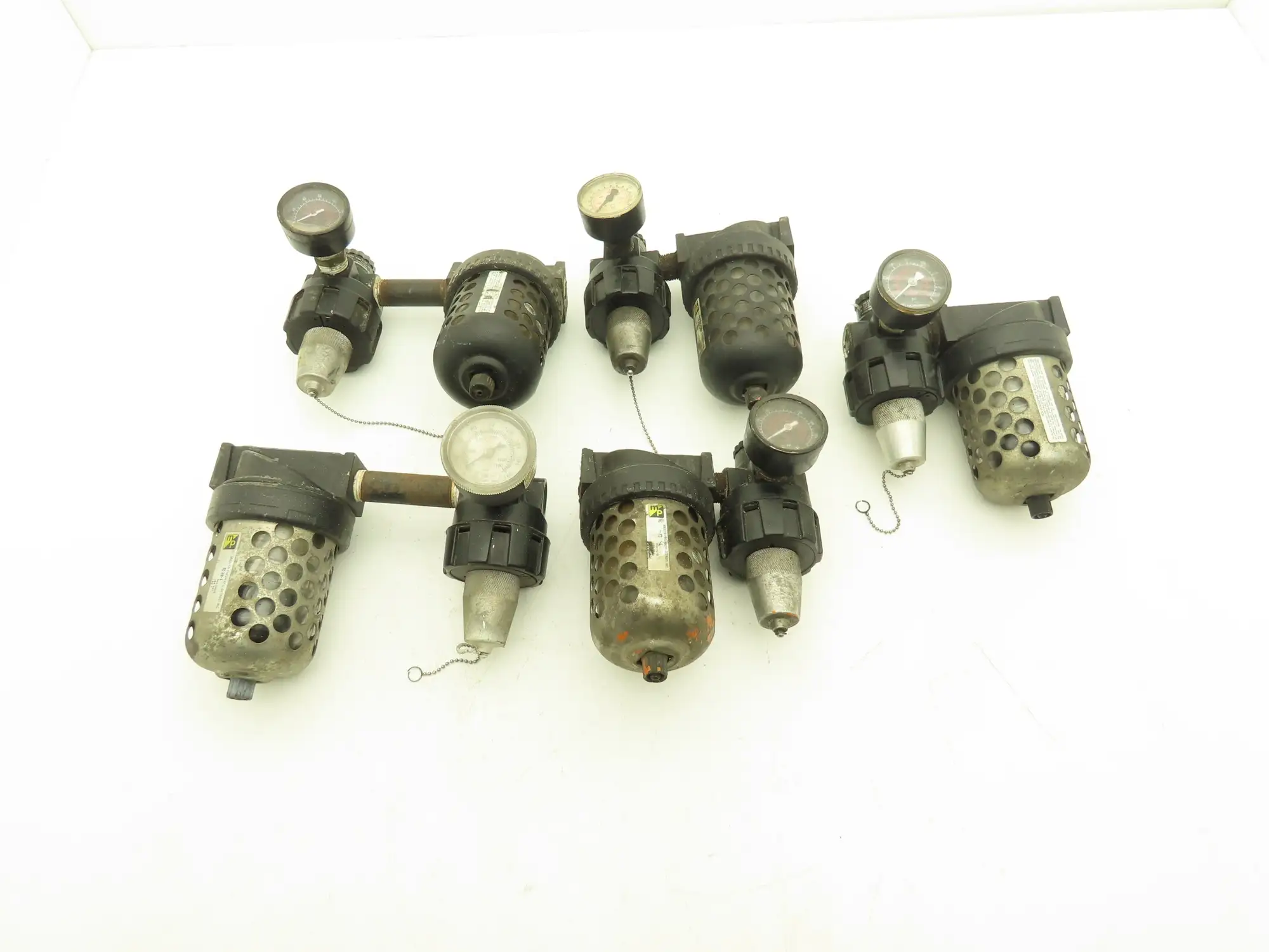 Master Pneumatic Norgren R24-400-RGLA FD100-4 Regulator Filter Assembly Lot of 5