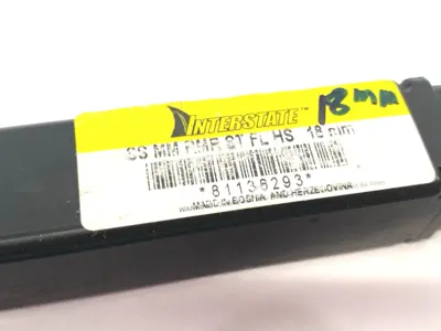Used INTERSTATE CHUCKING REAMER, HSS, 18MM DIAMETER, 9" OAL, 2-1/4" FLUTE Reamers Michigan US | Maverick Industrial Sales #1092915