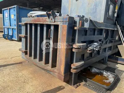 USED 2015 JV MANUFACTURING/CRAM-A-LOT HE-60M HORIZONTAL WITH INFEED CONVEYOR