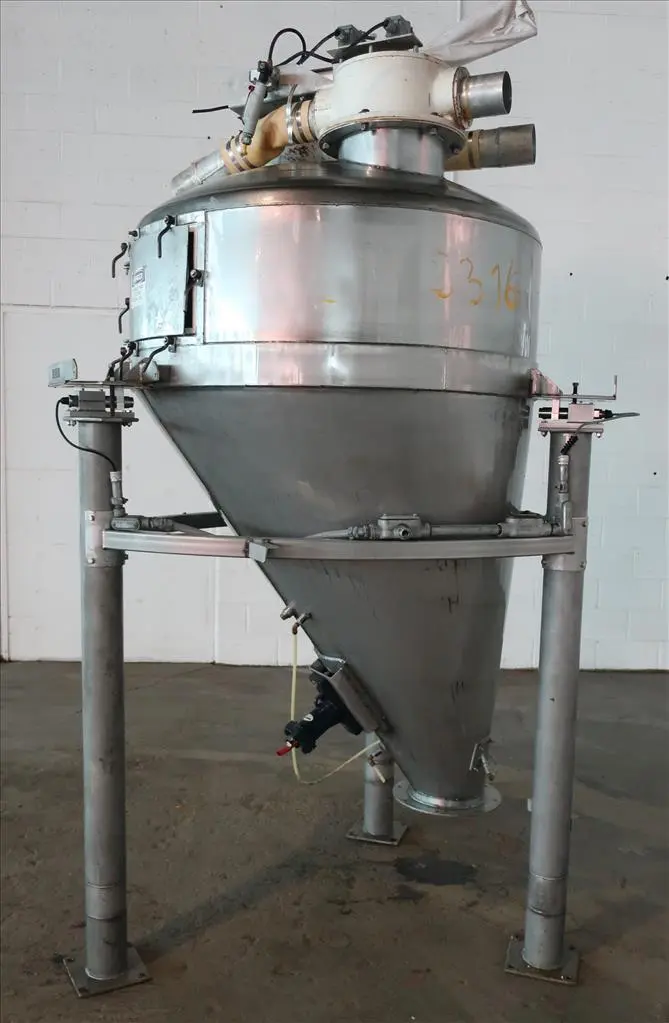 SPC8316  Bin Hopper Silo 40 cu.ft., bulk storage bin, Stainless Steel