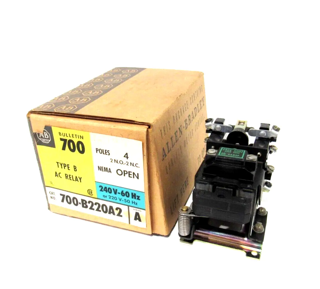 ALLEN BRADLEY 700-B220A24 AC RELAY SER.A 700B220A24 NEW SURPLUS