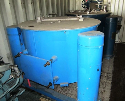 Tolhurst 40 x 18 Batch-O-Matic perforate basket, 304SS.