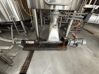 Deutsche 15 BBL 3-Vessel Steam Jacketed Brewhouse with BK, MT, WP, Heat Exchanger, Mash Pump & More!