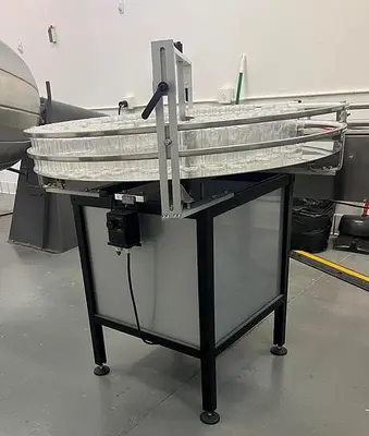 Table, Accumulation, Rotary Unscrambling, 42", Stainless Steel, Variable Speed #C745457