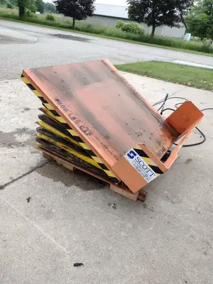 Used Scott Handling 51x51 inch Tilt Table 4000LB Capacity Tilters Michigan US | Maverick Industrial Sales #1401208