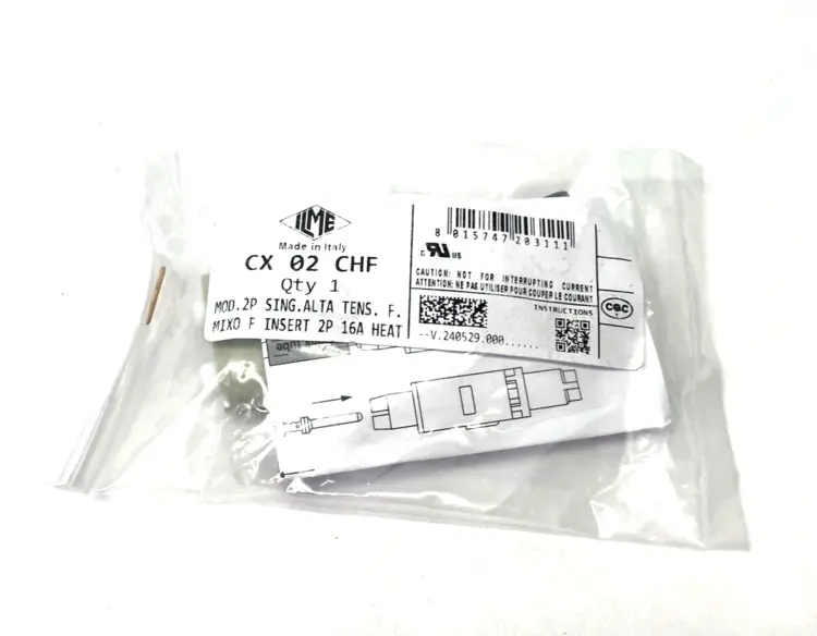 New | in-Stock ILME, Mencom Female Modular Insert, Mixo series, Crimp, 2-Poles Contact Blocks Michigan US | Maverick Industrial Sales #1390691