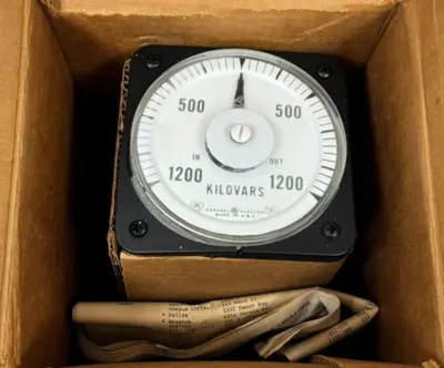 NEW GENERAL ELECTRIC 50-103742AJLE1DCC VARMETER AB40 1200-0-1200