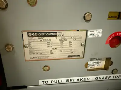 25kV Switchgear Lineup 1200A w/ Power Vac Breaker VB1 27.0-16-0
