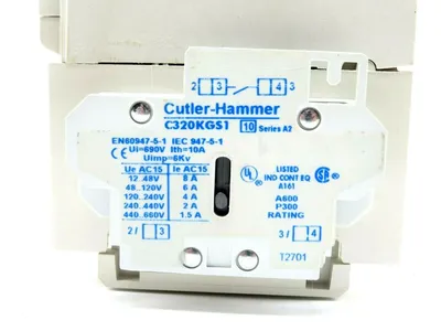 NEW CUTLER HAMMER CE15HNS3TB CONTACTOR SIZE H 3 POLE24V 50/60HZ