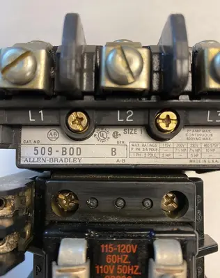Used ALLEN-BRADLEY 509-BOD Industrial Controls Ohio US | Surplus Asset Holdings #1233805