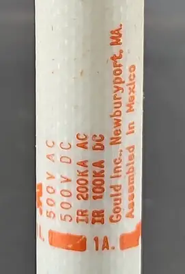 GOULD SHAWMUT A6Y1 Form600 TYPE 1. 1 AMPS, Lot of 4. Loc4C-4