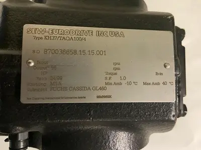 New | in-Stock SEW-EURODRIVE KH37/TAQA100/4 Speed Reducers | Surplus Asset Holdings #1205379