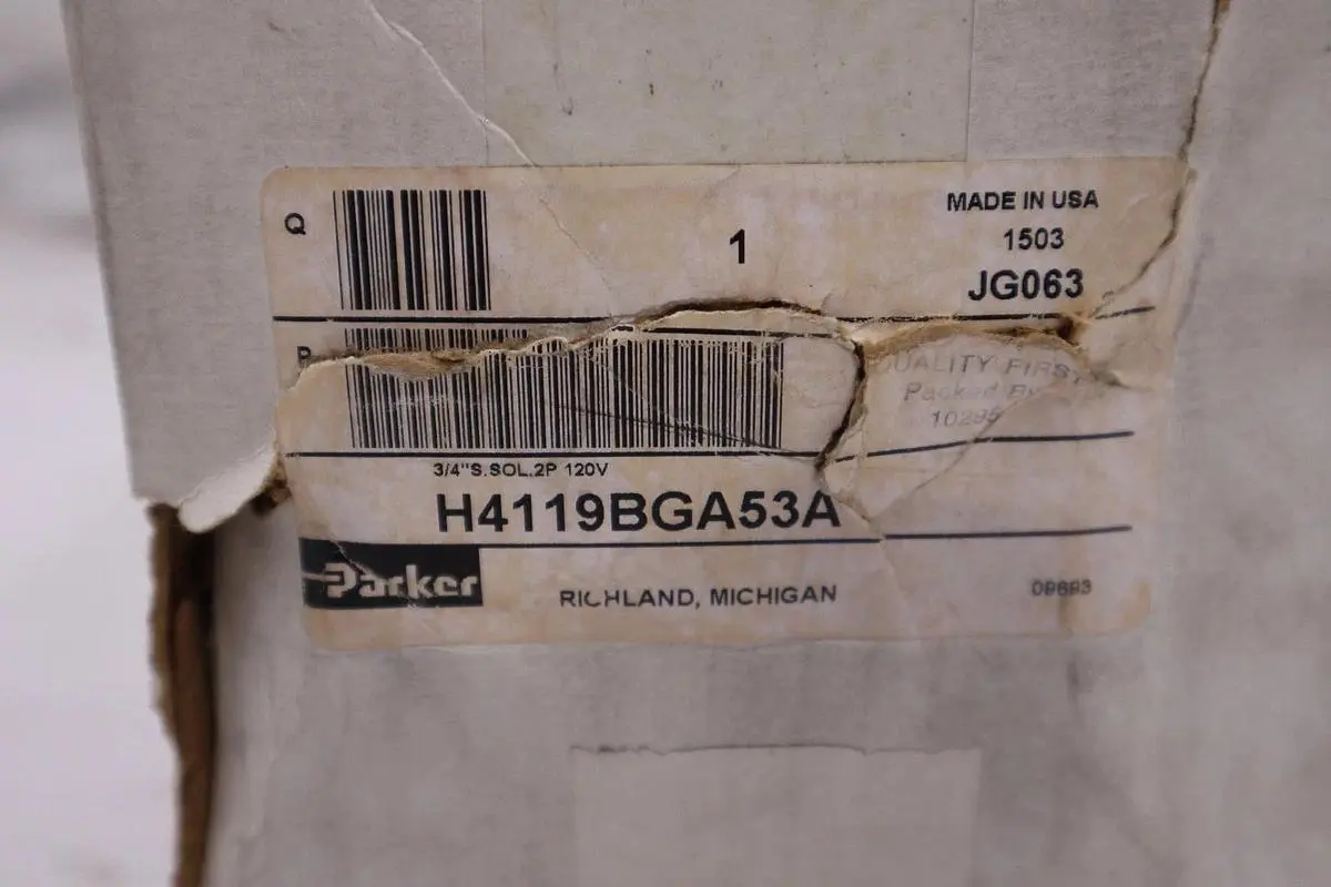 Parker H4119BGA53A Pneumatic Valve 150 PSI 120V - STOCK GF-333