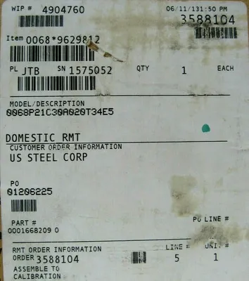NEW ROSEMOUNT 0068P21C30A020T34E5 SENSOR 3588104 0068*9629812