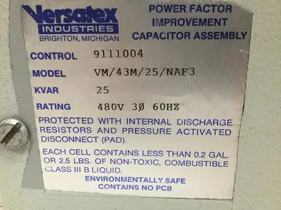 USED VERSATEX INDUSTRIES VM/43M/25/NAF3