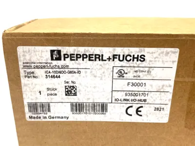 New | in-Stock Pepperl+Fuchs I/OLink Interface Hub 10-Input 6-Output PLC Input & Output Michigan US | Maverick Industrial Sales #1390779