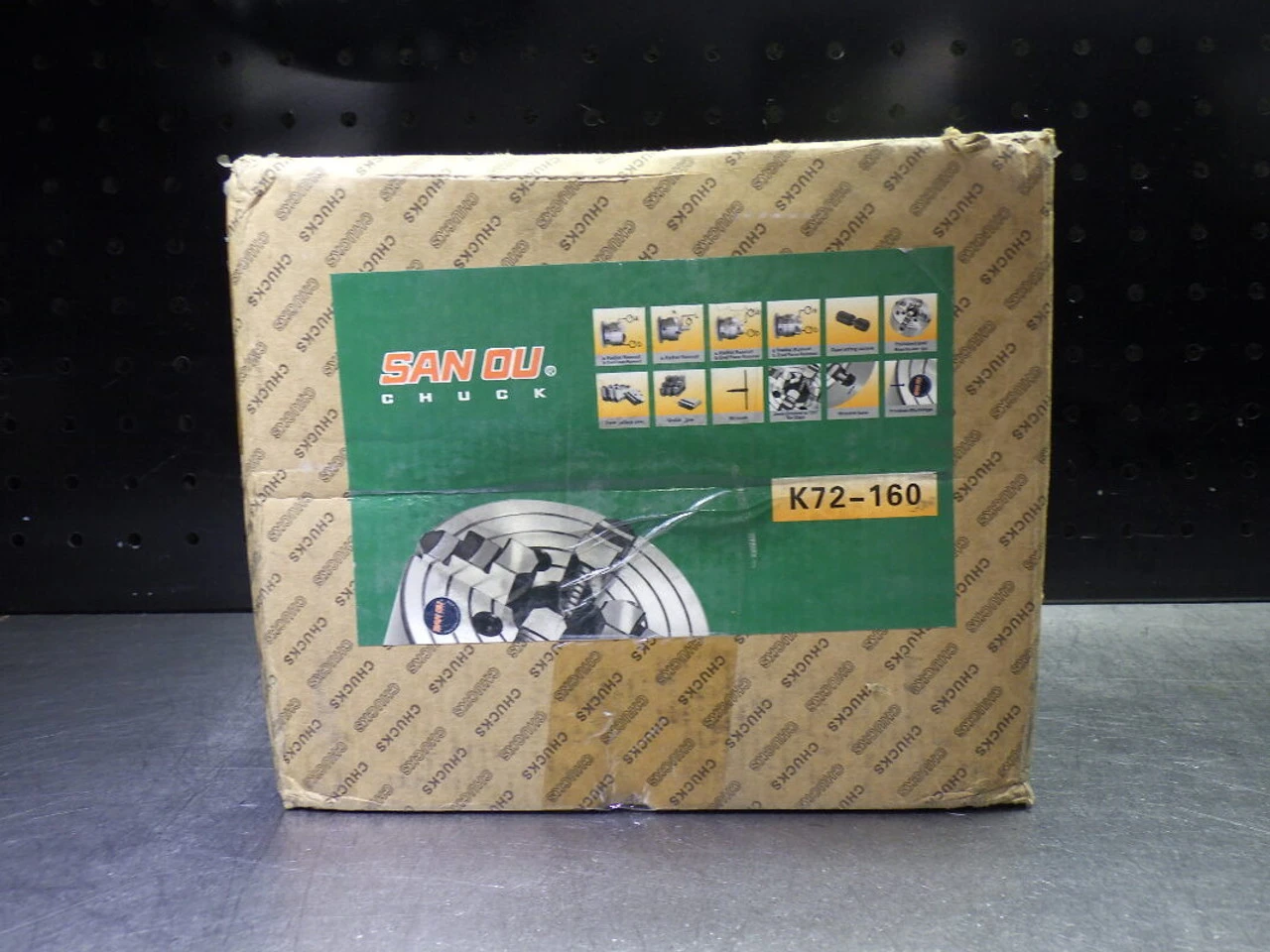San Ou 160mm 4-Jaw Independent Lathe Chuck K72-160 (LOC393B)