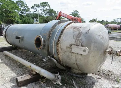 Used Heat Transfer Systems Tube Reboiler/Heat Exchanger – 7062 Sq Ft, 304L SS, Vertical/Horizontal