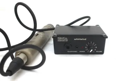 Whirlwind HAUCXL Under Counter  Headphone Amplifier Control Box, W/ AKG C1000 S  Microphone