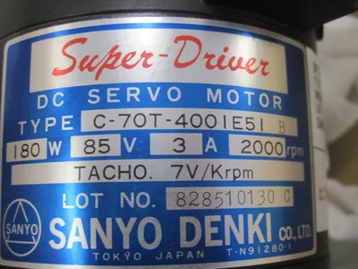 NEW SANYO DENKI C-70T-4001E51 SERVO MOTOR C70T4001E51
