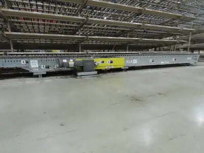 Automotion 15"x 66' Belt Drive Live Roller Bed Conveyor 460V End Drive 95FPM