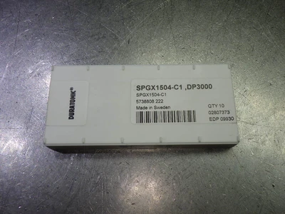 SECO Carbide Inserts QTY10 SPGX1504-C1 DP3000 (LOC1790)