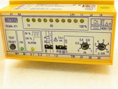 Bender RCMA471LY-21 Current Monitor Safety Relay Module RCMA 471