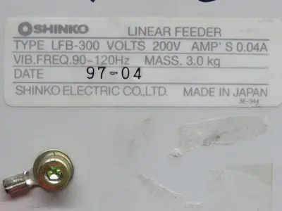 Used SHINKO LFB-300 Misc Electrical & Power Parts Texas US | Aucto #1453349