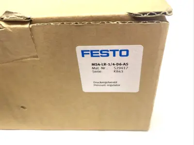 New | in-Stock Festo Pneumatic Pressure Regulator G1/4" Ports 529417 Air Pressure Regulators Michigan US | Maverick Industrial Sales #1424127
