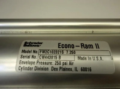Used SCHRADER BELLOWS _UNKNOWN_ Pneumatic Cylinders Texas US | OCO Industrial #1569675