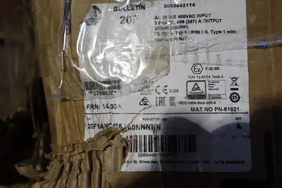 NEW Allen Bradley PowerFlex 753 VFD 20F1ANC456JA0NNNNN 350 HP FRN: 14.004 S-212
