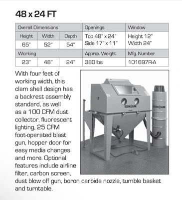 ECONOLINE 42 X 24 SUPER FT Blast Cleaning | PM Machines (11)