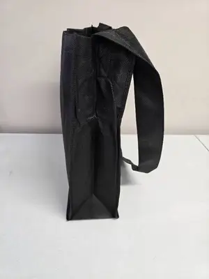 Black Over the Shoulder Totes - 18" x 5" x 15"