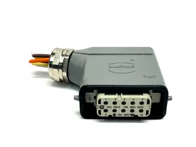 09 20 010 1541,09 20 010 2812 | Harting 09 20 010 1541 Hooded Insert Connector Female 09 20 010 2812 - Used
