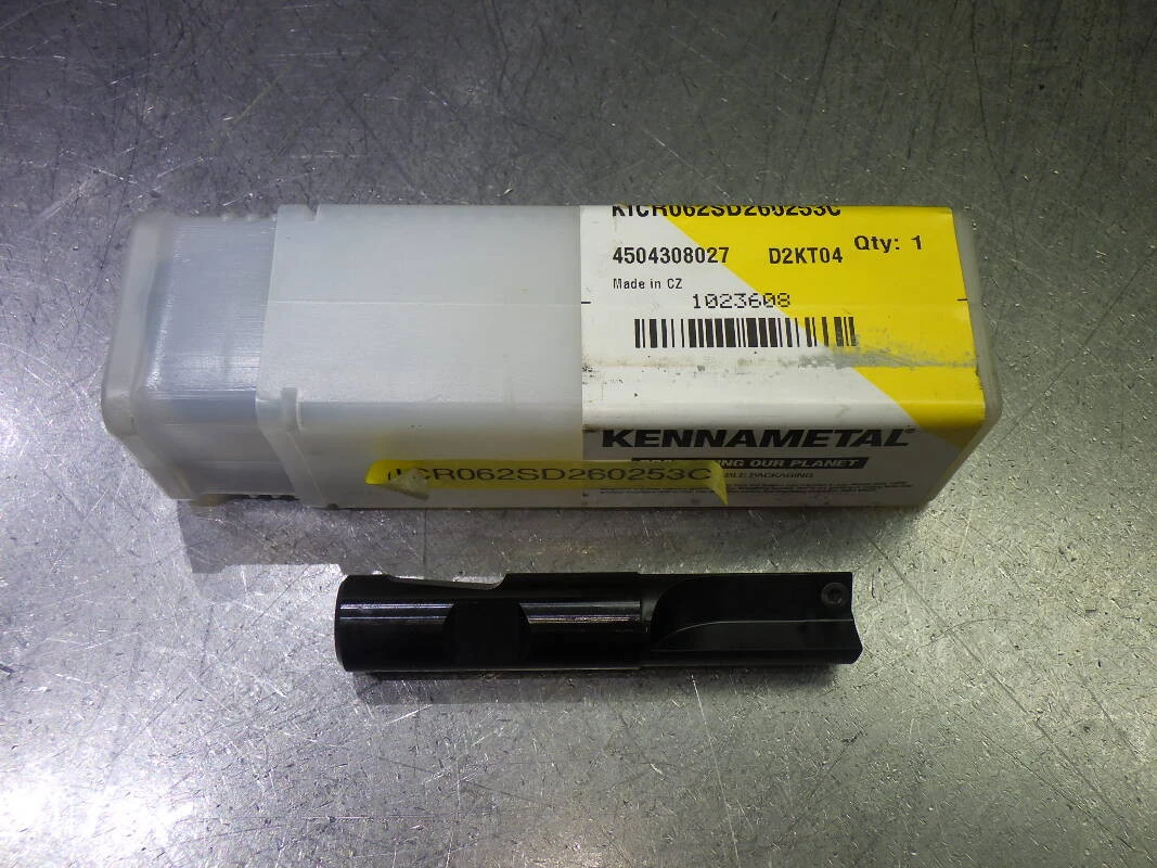 Kennametal 5/8" 1 Flute Indexable Endmill 5/8" Shank KICR062SD260253C (LOC2971A)
