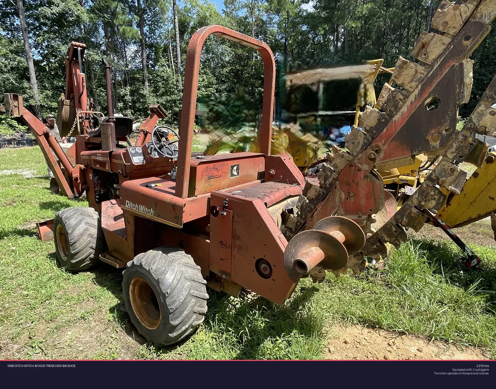 Used 1998 DITCH WITCH 4010DD TRENCHER/ BACKHOE Trenchers Virginia US | Proxy Equipment #1378389