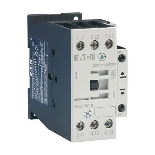 Eaton XTCE018C10A IEC Contactor, 18A, 110 Vac 50 Hz, 120 Vac 60 Hz, 1NO, 18A [New]