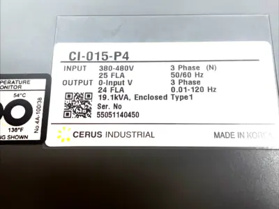 USED CERUS TITAN P-SERIES VFD 15HP 380-480V 3-PHASE TYPE 1