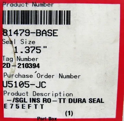 NEW FLOWSERVE 81479-BASE SEAL KIT 1.375" 81479BASE