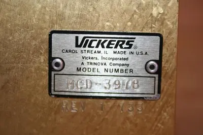 USED VICKERS MCD-3978