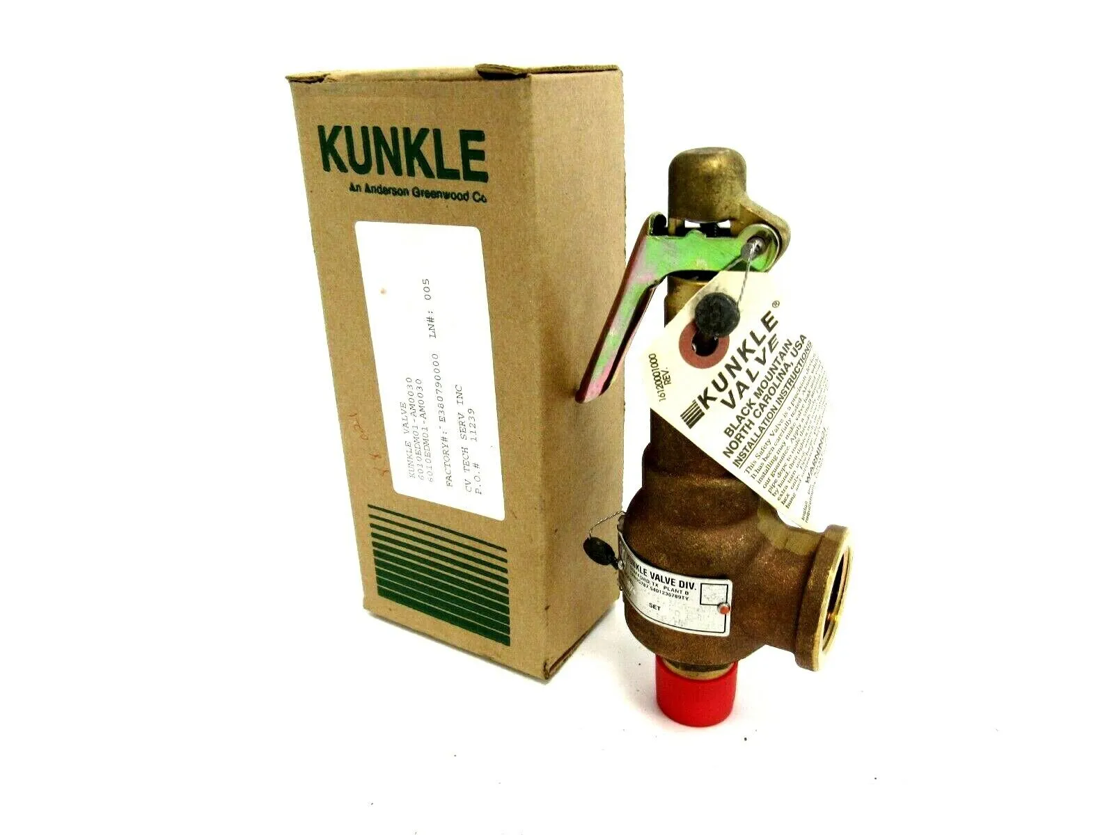 NEW KUNKLE 6010EDM01-AM0030 SAFETY VALVE 3/4" 30PSI 6010EDM01AM0030