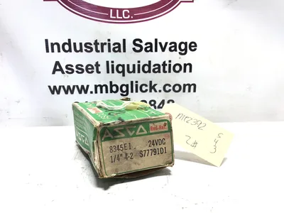Asco Red Hat Valves 8345E1 24VDC 1/4Solenoid & Air Operated 2,3&4 Way Valve