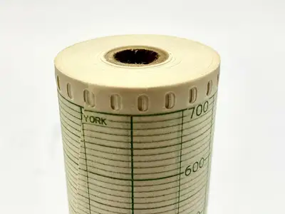 NEW LEEDS & NORTHRUP STRIP CHART PAPER ROLL 0-700 RANGE