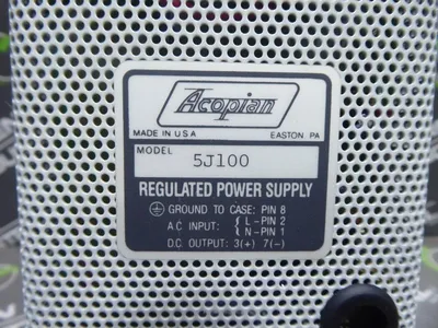 Acopian 5J100 Regulated Power Supply New NIB