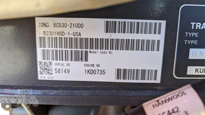 USED 2019 KUBOTA B2301