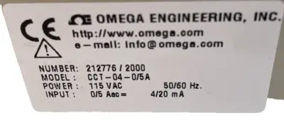 NEW OMEGA ENGINEERING CCT040/5A SIGNAL CONDITIONER 115VAC 50/60HZ